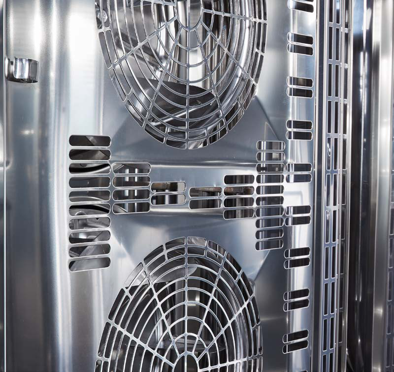 Вентиляторы и воздуховод камеры — так iDensityControl распределяет воздух и пар
